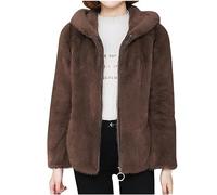 NSICBMNO Ladies Casual Lounge Wear With Pockets Teddy Fleece Jackets Fluffy Faux Fur Sherpa Jackets Womens Hoody Jackets Zip Up Hoodies Long Sleeves Shirt Cozy Coats Jackets Plian Oversized Hoodie