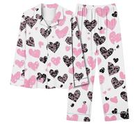 NSICBMNO Ladies Pjs Nightwear For women Set women Pyjamas Set Button Up Pyjamas For Satin Plus Size women'S Short women'S Pyjama Sets Bluey