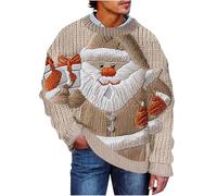 NSICBMNO Mens Xxxl Christmas Jumper Hoodie - White V-Neck Jumper With Xmas Pattern - Uk You Are Enough Hoodie Designer Cricket & Cricket Sweater in Managing Colors