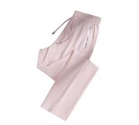 NSICBMNO Pink Tracksuit Bottoms Women High Waisted Jogging Bottoms Walking Trousers with Pockets Casual Summer Trousers Lightweight Tracksuit Straight Leg Yoga Pant Sport Pants Plus Size