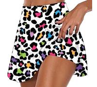NSICBMNO Pleated Tennis Skirt for Women High Rise Waisted Athletic Skirts Golf Skorts Running Workout Built-in Shorts Activewear Skirts & Shorts Golf Skorts Workout Sports Skirts 1-Multicolor6 L