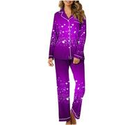 NSICBMNO Pyjama Sets Summer Ladies Pjs Size 14/16 Bluey Pjs Ladies Silk Pyjamas Size 12 womens Cotton Pyjamas Set Short Sleeve Satin Pyjama Set women Shorts