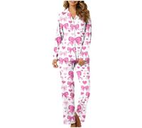 NSICBMNO Satin Pyjamas For women Leopard Super Soft womens Pyjamas Silk Girls Personalised Photo His And Her Ladies Size 10/12 Red Check Red