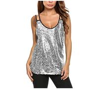 NSICBMNO Sequin Tops for Women UK Dresses for Women UK Party Sequin Dresses Womens Party Size 18 Going Out Tops Curve Elegant Midi