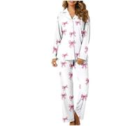 NSICBMNO Sexy Pyjamas women Red Pyjamas womens Shorts Sexy Nightwear For women Naughty Button Up For Petite Night Dress Uk Cotton Set Pj Bottoms womens Cuffed Satin