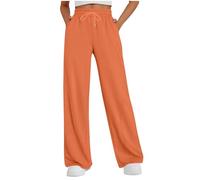 NSICBMNO Straight Leg Joggers Womens Fleece Lined Trousers Elastic Waist Trouser Casual Tracksuit Bottoms with Pockets Casual Joggers Cargo Pants Gym Leggings for Hip Hop Gym Jogging
