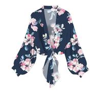 NSICBMNO Summer Cardigans for Women UK Lightweight Chiffon Cardigans Sheer Shrug Tie Front Shrug Long Sleeve Bolero Kimono Beach Cover Up Open Front Cropped Cardigan Shawl Wrap Flowy Tops