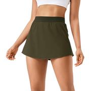 NSICBMNO Tennis Skirt Women with Shorts Sexy Mini Skirts A Line Golf Skorts Ladies Elastic Waist Summer Skirts Short Golf Skirt Athletic Quick Dry Skort for Workou Sports Running Gym Club