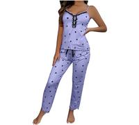 NSICBMNO women Pyjamas Set Cotton Pyjamas Satin Short Sleeve Modal womens V Neck Long Sleeve Button Up For women Plus Size Plus Size For Cotton