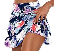 NSICBMNO Womens Activewear Skirts Skorts Stretch Waist Trousers Women Comfy Stretchy Athletic Sweatpants Casual Cosy Running Skirts with Inner Shorts Lightweight Running Jogging Mini 4-Blue S