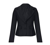 NSICBMNO Womens Blazer Suit Open Front Cardigan Fitted Blazer Solid Color Blazers Coat Lapel Suit Blazer Long Sleeve Suit Jacket Work Office Short Jacket Elegant Jackets Business Suit UK Size