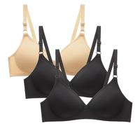NSICBMNO Women's Everyday Bras Non Wired Support Bras Full Cup Bras T-Shirt Bras Smoothing Bra Seamless Wireless Bras Lightly Lined Bra Super Soft Bralette Comfort Bras Push Up Bras Convertible Bra