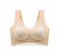 NSICBMNO Women's Sports Bra High Impact Bra Full Coverage Padded Plus Size Minimiser Non Wired Posture Correction Libiyi Push-Up Lace Comfortable Anti-Sagging