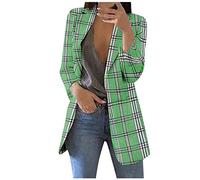 NSICBMNO Women's Suit Jacket Casual Workwear Office Jacket Open Front Casual Soft Touch Coat Boyfriend Cardigan Shrug Cardigans Lapel Collar Blazer Ladies Long Sleeve Tops Work Office Jackets