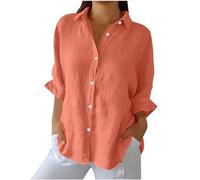 NSICBMNO Womens Tunic Tops Plus Size Long Shirts Button Down Blouse Open Back Top Lace Up Tshirt Long Sleeve Tops Oversized Shirts Baggy Tshirt Loose Blouses