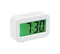 nsihing LED Small Digital Clock for Bedroom, Digital Travel Alarm Clock 12/24H Display, Mini Portable Small Travel Alarm Clock Bedside Clocks with LCD Display With Magnetic Adsorption (White)