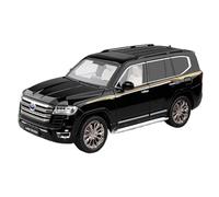 NSJGCQREL Diecast 1:18 For Land Cruiser LC300 SUV Alloy Car Model 6 Doors Opened Scale Realistic Miniature Vehicle Model Collection(Black with box)