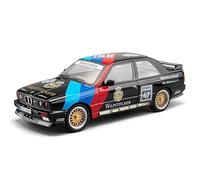 NSJGCQREL Diecast 1:24 For BMW M3 E30 Scale Alloy Car Models Openable Doors Vehicle Display Collection Ornaments Souvenirs Keepsake(Modified Black 2)