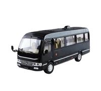 NSJGCQREL Diecast 1:24 For Toyota Coaster Scale Alloy Car Models Simulation Pre-built Vehicle Model Collection Souvenirs Keepsake(Black)