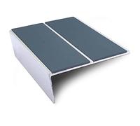 NSL10 85 x 32mm Aluminium Non Slip Stair Nosing Edge Trim with PVC Insert - Cobalt Blue, 1.5m