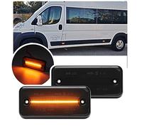 NSLUMO 2pcs Amber Led Side Marker Clearance Indicators Light For Fiat Ducato Peug.eot Boxer Ci/troen Jumper Relay Daily Box Van DAF LFXF CF Smoked Lens LED Turn Signal Lamp