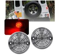 NSLUMO 2pcs Clear Lens 73mm LED Side Marker Light compatible with L`and R`over 90/110 1983-1990 Defender 1990-2016
