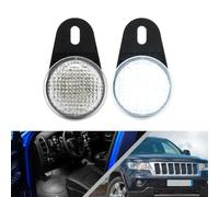 NSLUMO 2Pcs LED Interior Courtesy Footwell Lights Under Dashboard Floor Lamps For Je.ep Wrangler Cherokee Grand Cherokee Commander For Dodg.e Nitro Courtesy Footwell Lamp Lights