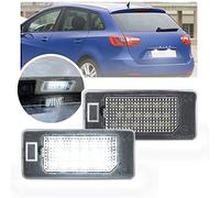 NSLUMO 2X Number License Plate Lights LED Number Plate Lamps Compatible with Seat Ibiza 2009-2017 Seat Alhambra 2011-2017 Seat Ateca LED License Plate Lights Car parking Lamp