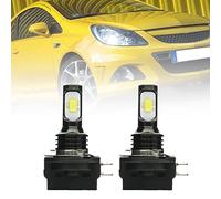 NSLUMO H11B LED Headlight Bulbs for Op.el Corsa D 2011 2012 2013 2014 Low Beam 6500K White 6x Super Bright LED Headlight Conversion Kit H11B H8B H9B Halogen Replacement