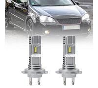 NSLUMO H7 LED Headlight Bulbs for Golf MK5 1K1 Golf plus Variant Cross golf 6500K White 1860 Chip 6x Bright All-in-one LED Headlight Conversion Kit H7 Halogen Replacement Mini Size