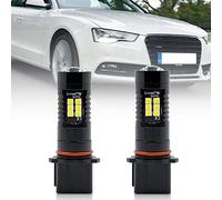 NSLUMO Led Bulbs DRL Daytime Running Parking Lights for Aud A5 8T Facelift 2012-2017 PSX26W 12278 H28W 2Pcs Xenon White Canbus LED Daylights DLRs City Lamp Bulbs Headlamps