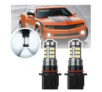 NSLUMO Led Bulbs DRL Daytime Running Parking Lights for Ch/evrolet Camaro RS 2010 2011 P13W 12277 SH23W 2Pcs Xenon White Canbus LED Daylights DLRs City Lamp Bulbs Headlamps