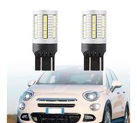 NSLUMO LED Drl Daytime Running Light Bulbs For FIAT 500X Typ334 2018-2023 PAIR LIGHTS DRL 45 LED T20 CANBUS 6000K NO ERROR W21W Led Parking light