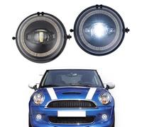 NSLUMO LED DRL Daytime Running Lights, Fog Lamp for Mini Cooper R60 R61 R56 R57 R55 R58 R59 LED Front Bumper Running Driving Light Halo Ring DLRs 2PCS DRL E4 Approved with Brackets