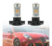 NSLUMO LED Front Indicator Amber Turn Signal Light PY24W For Alfa Ro.meo Giulietta 940 Giulia 952 Stelvio 949 4C PY24W Led Side Repeaters Blinker Headlight Indicator Bulbs