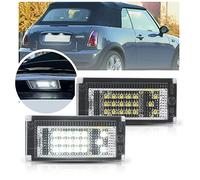 NSLUMO LED License Number Plate Lights Compatible With Mini Cooper R50 R52 Covertable R53 Coopers 2PC Led Tail Tag Registration Lamps