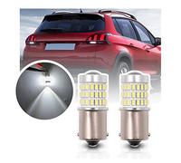 NSLUMO LED Reverse Light Bulbs for P/eugeot 2008 206 205 1007 106 107 108 | Fits Compatibility&Life Span: P21W Led bulb, reversing light bulbs compatible with P/eugeot 2008 206 35W 2Pcs Backup Lamps