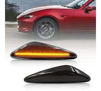 NSLUMO LED Side Marker Lights for 2016-up Mazda MX-5 ND 2009-2012 RX-8 Smoked Lens Amber Front Fender Marker Lights Replace OEM Sidemarker Lamps
