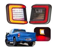 NSLUMO OLED License Plate Lights for Dod/ge Ram 1500/2500/3500 2003-2024, 2pcs Amber & Red C LED Tail Lights Rear Lamp OEM Replacement 55078095AE