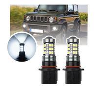 NSLUMO P13W Led Bulbs DRL Daytime Running Parking Light For Suzuki Jimny SZ5 model only 2018 2019 2020 P13W 12277 SH23W 2Pcs Xenon White Canbus LED JDM Car DLR City Lamp Bulbs