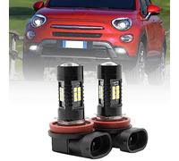 NSLUMO PAIR FOG LAMP H8 LED CANBUS for Fiat 500x 334 2014-up NO ERROR 2x Xenon White H8 H11 LED Bulb Fog Lamp Driving Light