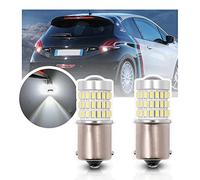 NSLUMO Reverse Light Bulbs, P21W Led Bulb for Peug.eot 208 3008 5008 207 208 308, Ci/troen C4 Cactus C4 C5 C3 P21W LED Backup Light 2x Xenon White Canbus Reverse Light Bulbs Backing Lamp