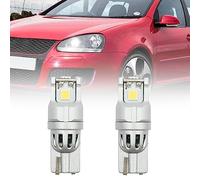NSLUMO T10 W5W LED Parking Position Light Bulbs for V/W Golf MK4 MK5 MK6 | 1997-2013 3-SMD 3030 6000K Xenon White Clearance City Lamps 360° Lighting CANbus Compatible Plug and Play 2PCS