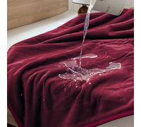 NSNLGSGC Waterproof Blanket Throw for Bed Intimacy Single, Red, 127 * 152cm
