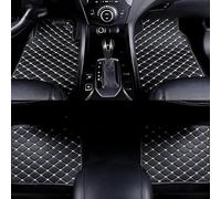 Nsnqb Car Floor Mats for Audi Q4 e-tron 2022-2024, PU Leather All-Weather Waterproof Anti Slip Car Floor Mat Set Accessory,B/Black-beige