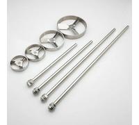 NSNYDNZ Laboratory dispersion paddle, 1pc Lab OD 50mm/60mm/80mm/100mm Stainless Steel Type Stirrer Paddle, stir Blade or 1pc Dispersing Stirring Mixing Rod(Rod)
