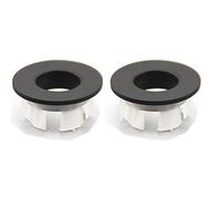 NSODOO Basin Trim for Sink Overflow Cover Brass Insert in Hole Round Plugs Matte Black 2pcs