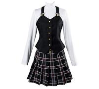 Nsoking Anime Cosplay Costume Female Womens Cosplay Uniform Dress Outfit (Large, Black)