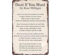 nspiring Positive Quotes Wall Decor Vintage Metal Tin Sign Dust If You Must Motivational Poster Rustic Tin Signs for Home Cafe Bar Shop Garage Man Cave 8 x 12 Inch