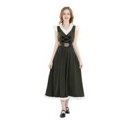 NSPSTT Renaissance Dress Medieval Dress for Women Victorian Costumes for Women Medieval Outfit 3 Pcs Set,Size L